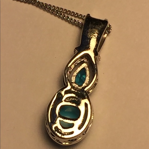Arizona Sleeping Beauty Turquoise Set in sterling - Picture 3 of 7